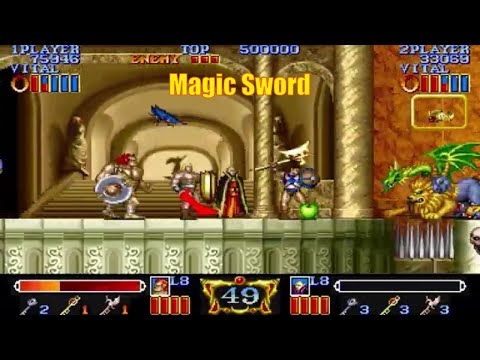 Magic Sword Arcade Longplay - Epic Fantasy Adventure - 1080p HD
