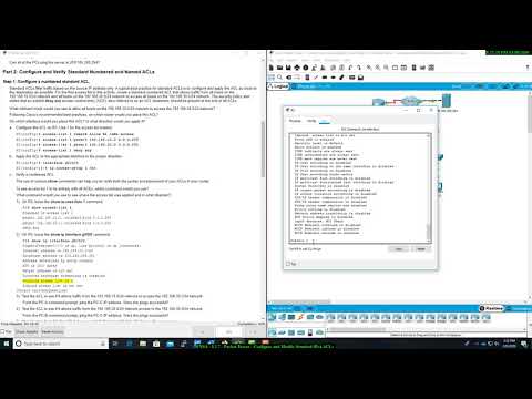 ENSA - 5.2.7 - Packet Tracer - Configure and Modify Standard IPv4 ACLs