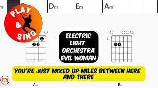 ELECTRIC LIGHT ORCHESTRA Evil Woman FCN GUITAR CHORDS &amp; LYRICS