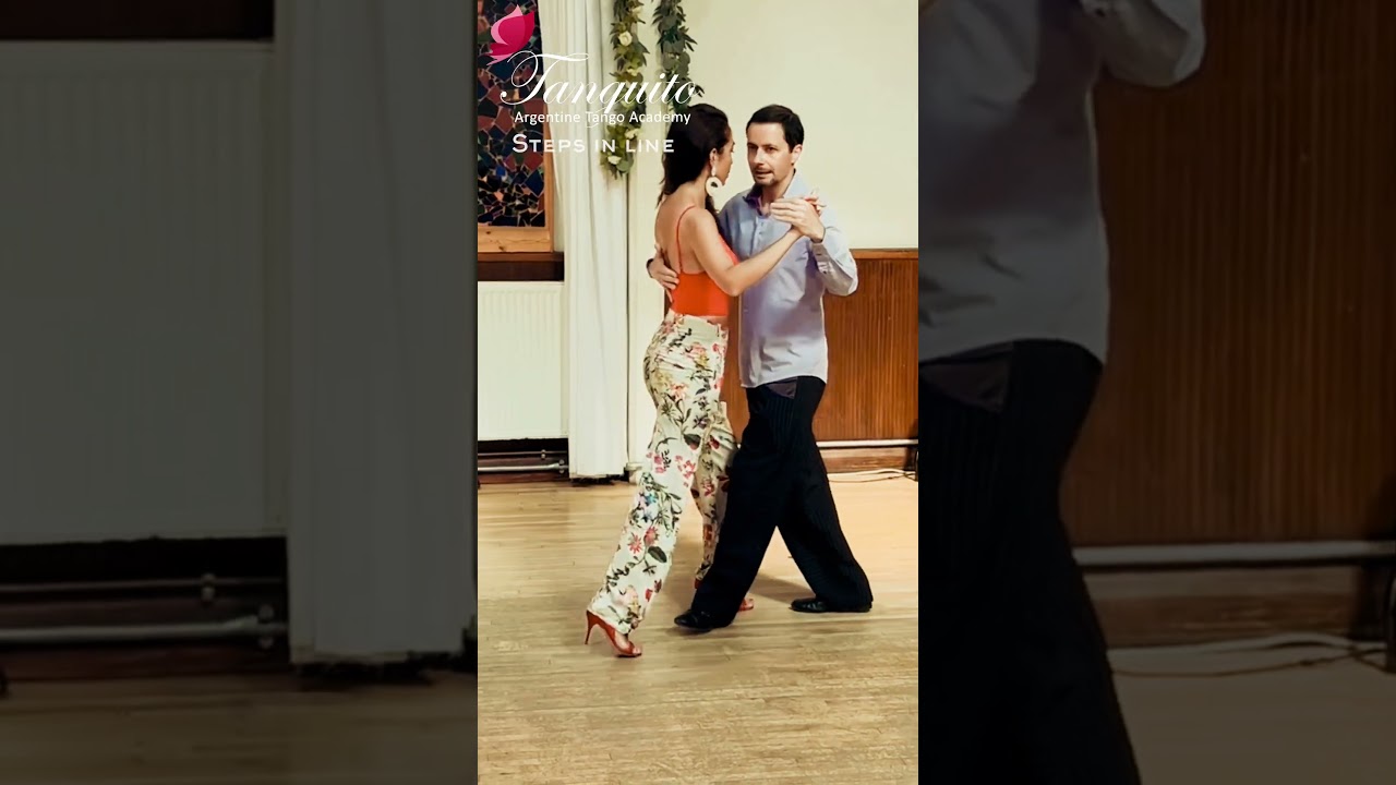 STEPS IN LINE with Veronica Vazquez 🤩 #tango #argentinetango #stepsinline