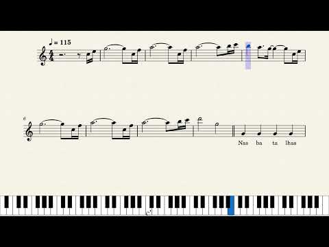 Nas Batalhas Sou um Vencedor - Introdução Partitura