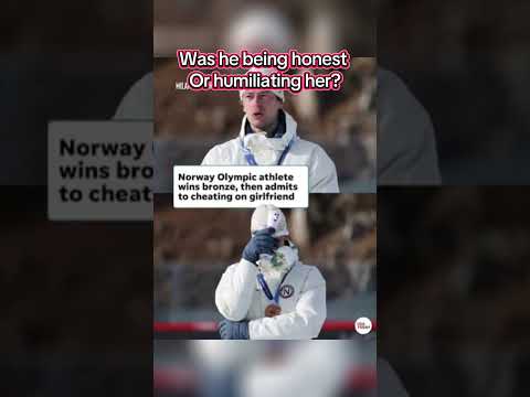 ????Olympic medal winner admits to cheating on GF on live TV