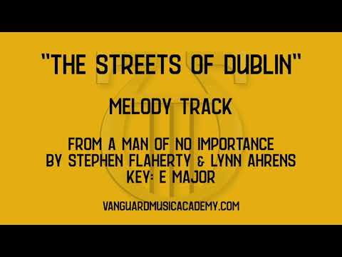 The Streets Of Dublin [from A Man Of No Importance] - E major - melody track