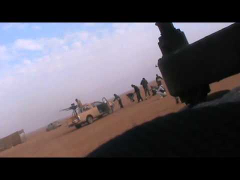 استهداف عناصر النظام الفاريين من كتيبة المدفعية  في الميادين في ريف دير الزور بواسطة رشاش دوشكا من قبل كتيبة المهام الخاصة