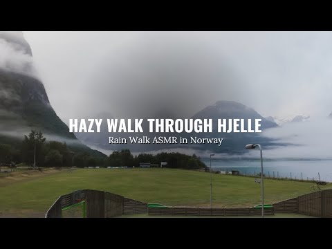 WALKING in Hjelle Norway on a HAZY RAINY MORNING! [4K ASMR Experience]