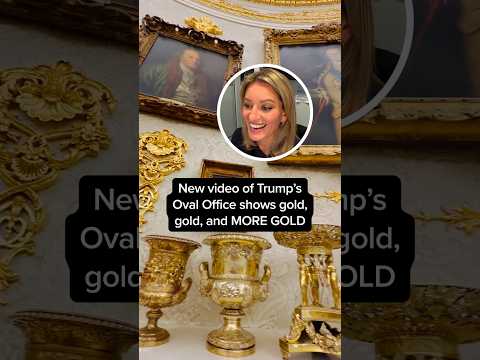 New video of Trump's Oval Office shows gold, gold, and MORE GOLD