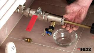 HERZ 1762421 Termostatický ventil TS-98-VHF, 1/2"-M30x1,5 rohový DN 10