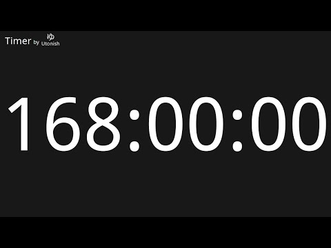 168 Hour Countdown Timer