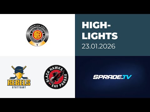 23.01.2026 - Highlights - Stuttgart Rebels vs. EHF Passau Black Hawks