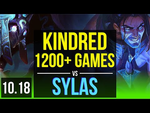 KINDRED vs SYLAS (JUNGLE) | 1200+ games, KDA 7/0/7, Godlike | KR Grandmaster | v10.18