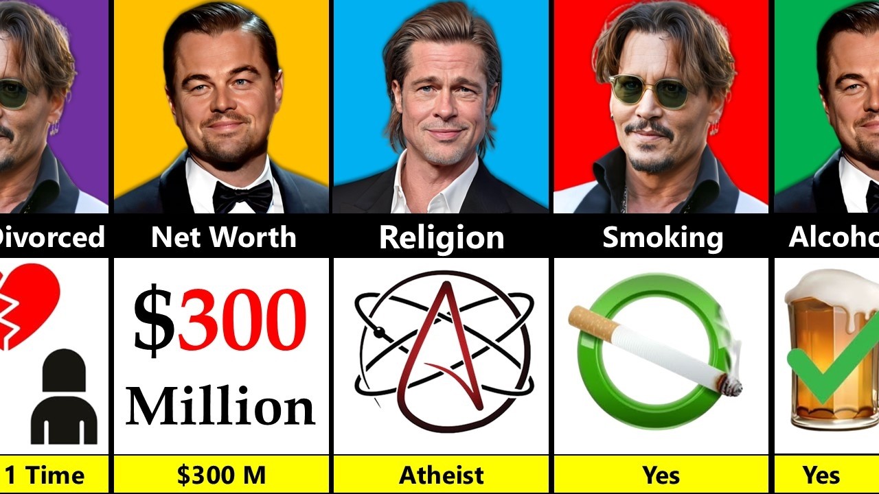 Leonardo DiCaprio vs Brad Pitt vs Johnny Depp - Who's Bigger?