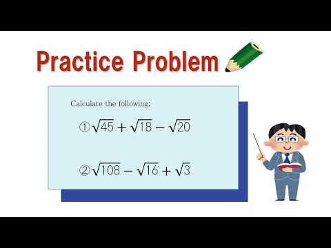 中3＿平方根＿√を含む式の和と差英語版