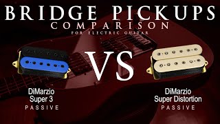 Video thumbnail for DiMarzio SUPER 3 vs SUPER DISTORTION - Passive Bridge Guitar Pickup Comparison Tone Demo by Mike Stamper