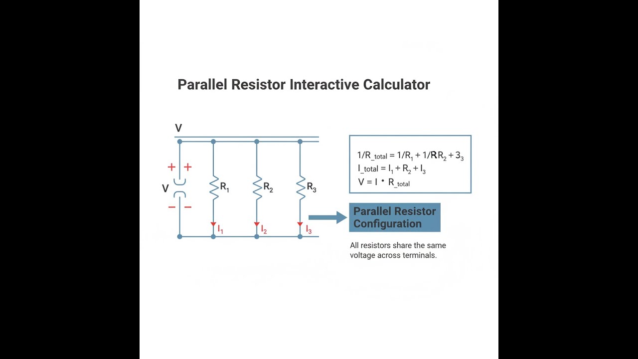 Parallel Resistor Interactive Calculator - Instructions Video