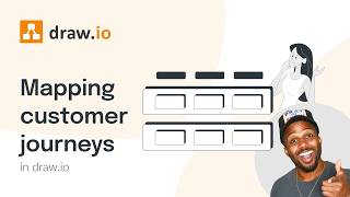Mapping customer journeys in draw.io