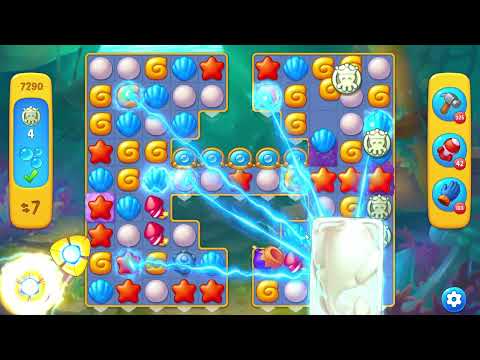 Fishdom 7290 Level - 16 moves - NO BooSTERS