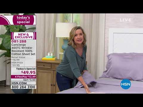 HSN | At Home featuring Concierge Collection Bedding 03.23.2020 - 09 AM