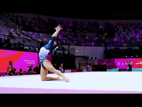 Leanne Wong (USA) - FX - Podium Training - 2025 World Championships Jakarta