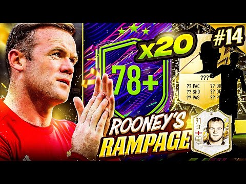 THIS IS WHAT YOU GET IN 20X 78+ PACKS!! ROONEY'S RAMPAGE #14  (FIFA 22)