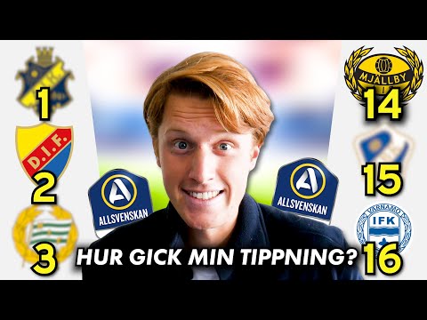 Reagerar på min tippning av Allsvenskan 2025!