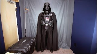 Putting on a movie accurate Darth Vader suit