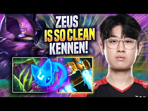 ZEUS IS SO CLEAN WITH KENNEN! - T1 Zeus Plays Kennen TOP vs Aatrox! | Season 2022