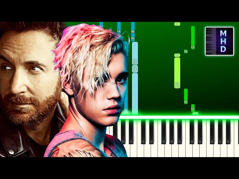 David Guetta ft Justin Bieber - 2U (Piano Tutorial Easy)
