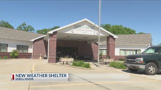 New weather shelter in Shell Knob