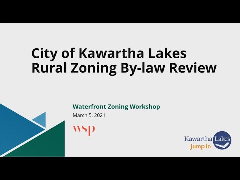 Waterfront Workshop - Rural Zoning By-Law Review