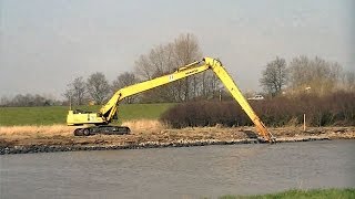 preview picture of video 'Wasserbau an der Ems bei Rhede / Water construction in Rhede (Germany)'