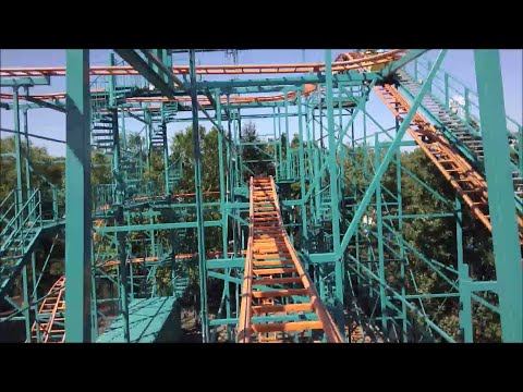 On-ride point of view of Wild Mouse