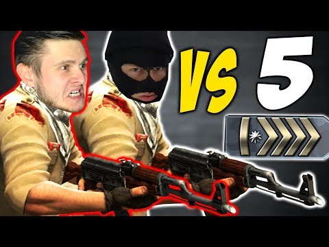 2 VS 5 CS GO - Фрост и Снейк