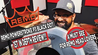 Video thumbnail for Must Have Bass Drum Head, Remo Powerstroke P3 Black Dot In Depth Review, by Brian Christopher Mendes
