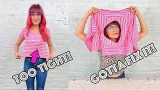 How To Make Any T-shirt BIGGER! Upsize it!