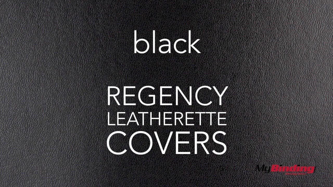 Regency Leatherette Binding Covers Demo