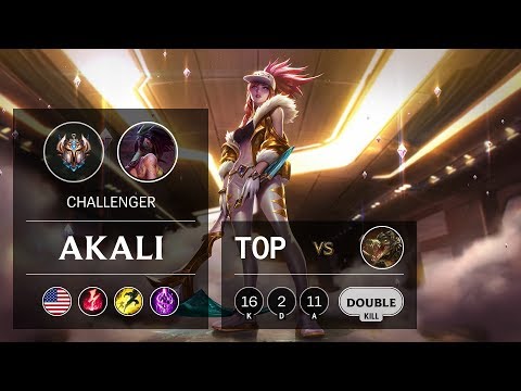 Akali Top vs Renekton - NA Challenger Patch 9.19