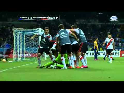 Cruzeiro x River Plate: 3° GOL! Téo Gutiérrez