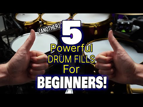 Another 5 Powerful Drum Fills For Beginners! | Easy Beginner Drum Fills - DRUM LESSON