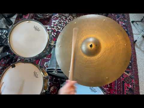 1950s Vintage Zildjian 20” Sizzle THIN Ride Crash 2095 g Beautiful Sounding! Hand Hammered image 5