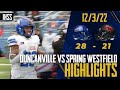 Duncanville vs Spring Westfield - 2022 Week 15 Football Highlights