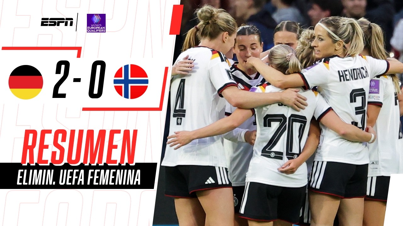 ALEMANIA VENCIÓ A NORUEGA Y CONSIGUIÓ CUPO PARA EL MUNDIAL FEMENINO | Alemania 2-0 Noruega | RESUMEN