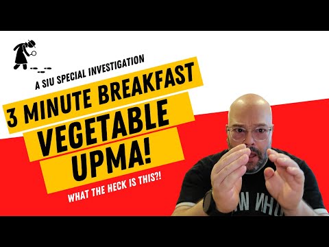 AMERICAN DAD TRYING AN "INSTANT" INDIAN BREAKFAST: 3 MINUTE BREAKFAST VEGETABLE UPMA! 🇮🇳 🇺🇸 🥣