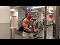 Arm blaster Tricep pushdowns