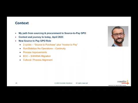 Source-to-pay webcast with Dario Kulic