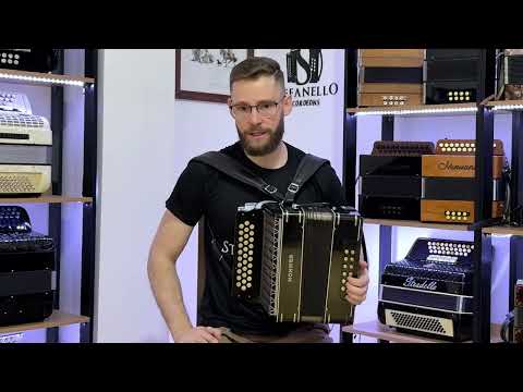 Como funciona a Gaita Ponto 12 baixos GCF(sol, dó e fá) da HOHNER (acordeon, sanfona, pé de bode)