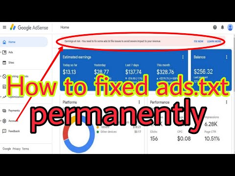 how to fix ads.txt adsense (blog/wordpress)? Earning At-Risk Adsense | bangla tutorial