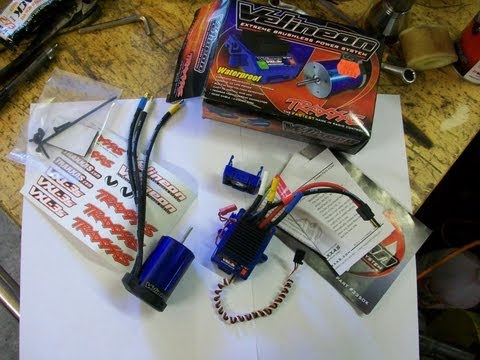 Traxxas Velineon Brushless System Unboxing - Traxxas Rustler Upgrade