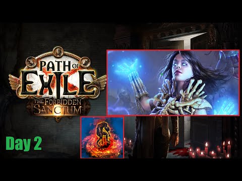[Path of Exile 3.20] Zombie Necromancer Day 2 Build Diary Forbidden Sanctum - 1123