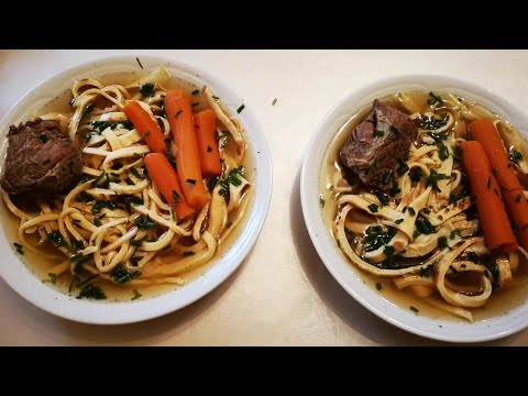 HOW TO MAKE FRITTATENSUPPE (SOUP WITH PANCAKE STRIPS)