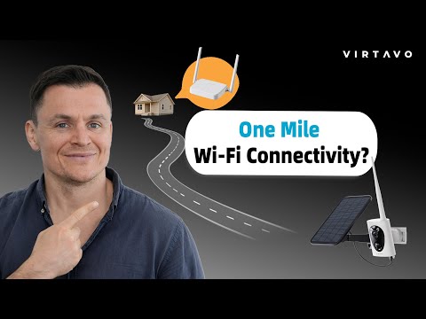 Introduction of VIRTAVO MileFlask Long-range Wi-Fi Outdoor Security Camera with Solar-powered system